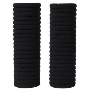 黑色头绳发圈女高弹力橡皮筋耐用扎头发绳粗马尾皮套发量少加粗