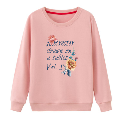 宽松圆领长袖T恤加大码女装外穿