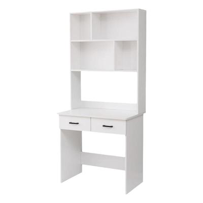 全实木书桌书架组合一体桌家用儿童学生学习写字电脑桌卧室小户型