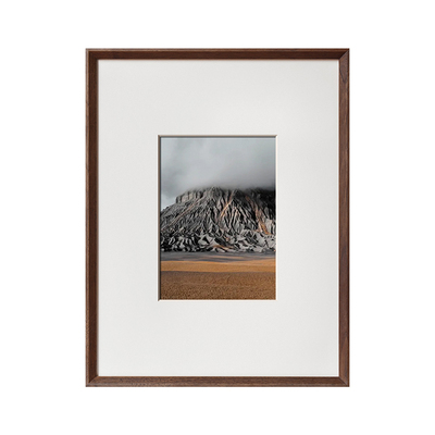 黑胡桃木A榫卯相框 全家福婚纱照打印樱桃木实木窄边画框照片定制