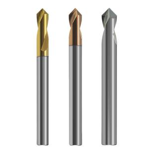 60/120/90度定心钻倒角刀含钴镀钛硬质合金铝用涂层钨钢中心定点