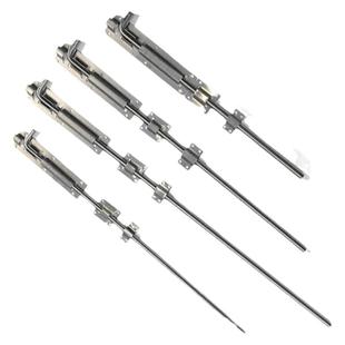 304不锈钢插销明装弯头插销金属铝合金木门门拴门扣加长插201实心