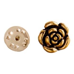 迷你山茶花胸针女文艺复古小众设计防走光扣固定衣服别针领口装饰