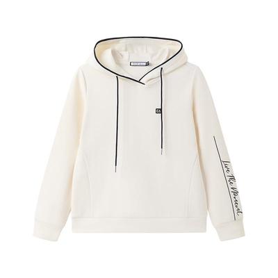 ELLEActive运动字母连帽卫衣