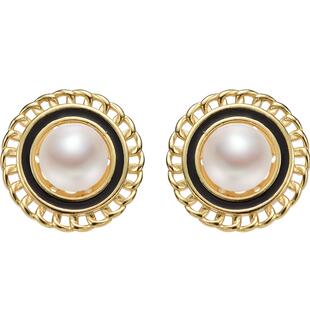 【秒杀福利】蔻润天然淡水珍珠耳钉银耳饰女潮流百搭京润节日礼物