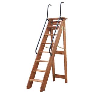 家用折叠楼梯室内进口实木单侧人字梯子单卖多功能移动登高扶手梯