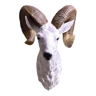 墙饰挂饰壁饰羊头摆件挂件鹿头鹿角壁挂复古欧式创意动物墙壁饰品