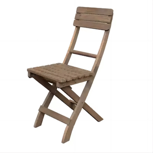 简约实木折叠桌椅靠背椅凳子户外便携式小户型家用阳台休闲餐桌椅