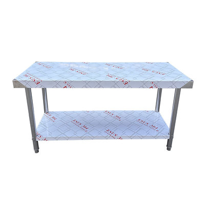 1.2厚国标304不锈钢三层工作台单层双层灶台商用饭店厨房定做荷台