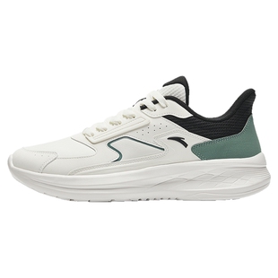 安踏流风丨革面防泼水轻质跑步鞋男子秋冬防滑减震运动鞋慢跑鞋子