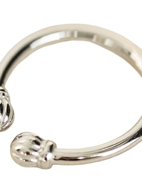 S925银新中式开口戒指