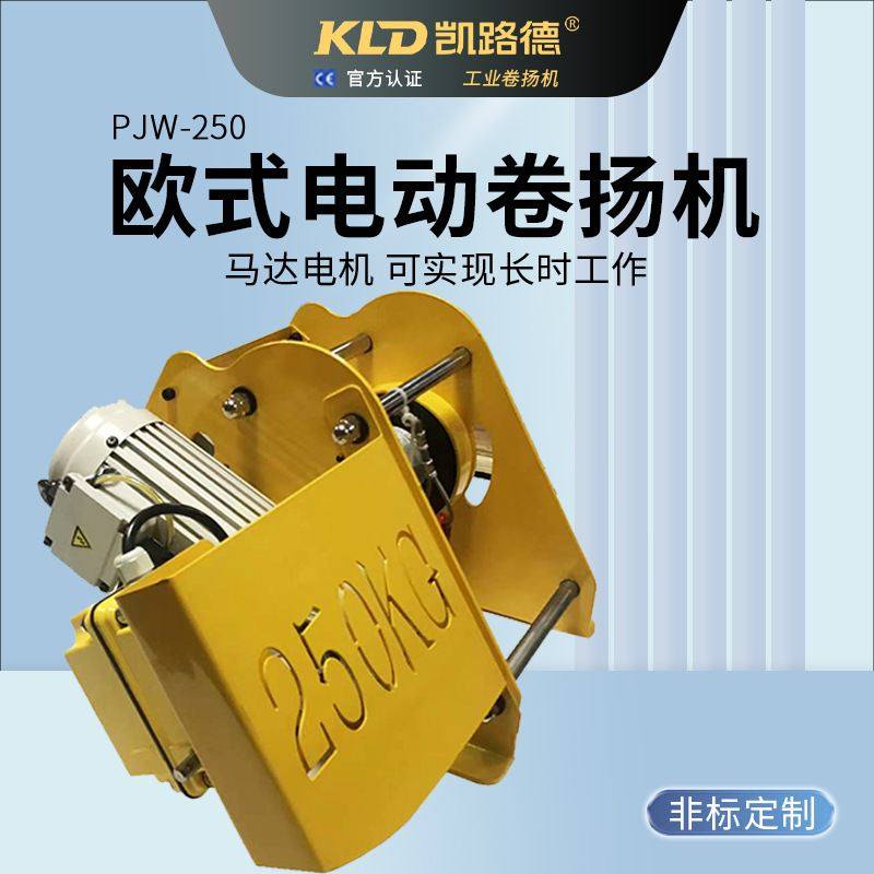 卷扬机250KG小型多功能电动绞盘 规格齐全非标欧式卷扬机电动