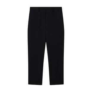 EMPORIO ARMANI/阿玛尼男士直筒商务老钱风垂感休闲西装裤官方