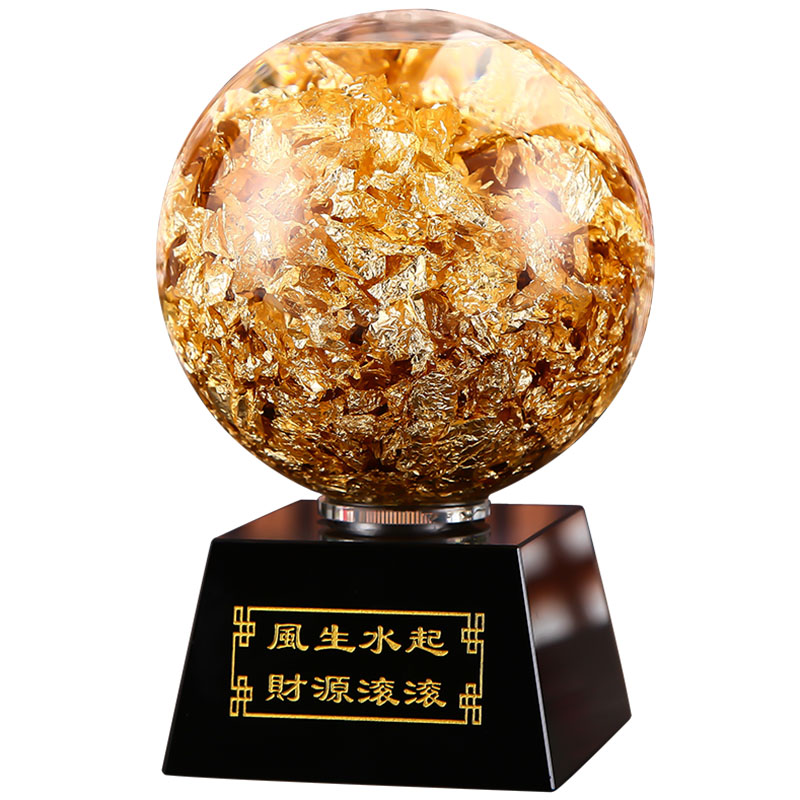 风生水起黄金客厅玄关招财风水球
