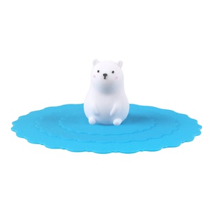 食品级硅胶卡通杯盖防尘水杯杯盖通用马克杯茶杯盖子小号中号大号