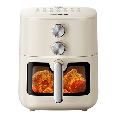 九阳空气炸锅家用可视免翻面空气电炸锅6L大容量0氟钛瓷官方旗舰