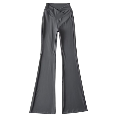 V形裤腰微喇显腿长休闲裤长裤