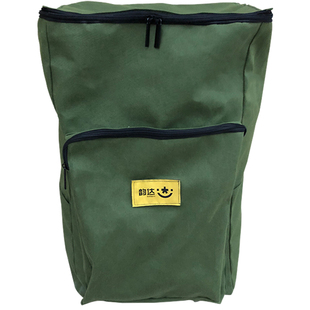 奕澜快递员背包中通韵达申通圆通双肩包男大号帆布包超大容量背包