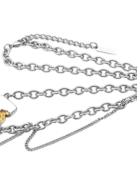 GUUKA不锈钢锆石吊坠项链