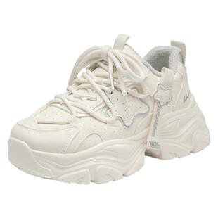 回力女鞋老爹鞋女款2026新款厚底增高软底运动鞋子加绒保暖棉鞋女