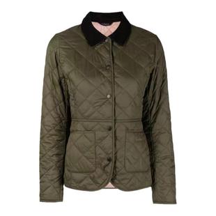 现货 英国barbour Deveron女士秋冬菱格棉服薄款棉衣无蜡外套夹棉