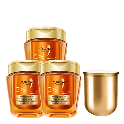 【香菇双十一】欧莱雅黄金发膜精油柔顺改善毛躁O