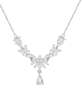 老凤祥穗穗平安999纯银项链女