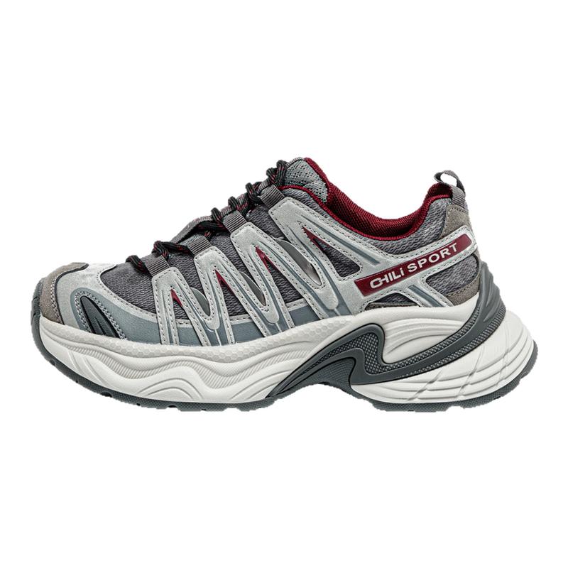 爆款厚底老爹鞋女加绒真皮轻便运动鞋2025秋冬新款透气百搭休闲鞋