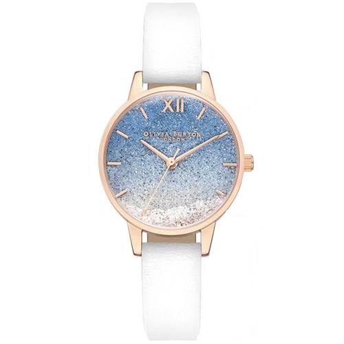 生日礼物OliviaBurton品牌手表女正品蓝满天星水钻显白百搭休闲