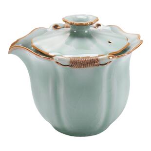 汉唐盖碗茶杯防烫手泡茶单个高档茶碗大号手抓壶哥窑陶瓷茶具套装