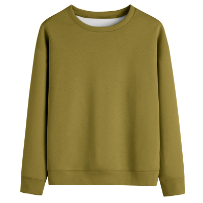 韩系圆领长袖加绒加厚卫衣女2025秋冬季新款百搭休闲无帽套头上衣