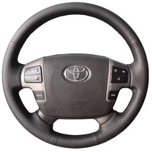 丰田10款酷路泽FJ普拉多锐志皇冠卡罗拉逸致塞纳专用手缝方向盘套