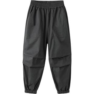 巴拉巴拉儿童裤子男童女童降落伞长裤春秋款童装中大童休闲工装裤