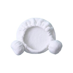 Voutdoing儿童浴帽羊角帽女孩洗澡防水干发帽子专用男孩吸水速干