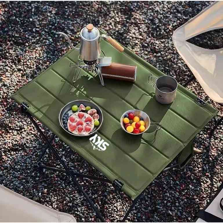 3户外可折叠桌子简易牛津布烧烤桌野露营便携式多功能餐桌批发超