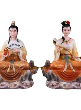 黄家家教主汉白玉神像新款拜月