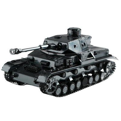 德国四号坦克金属拼图DIY铁积木