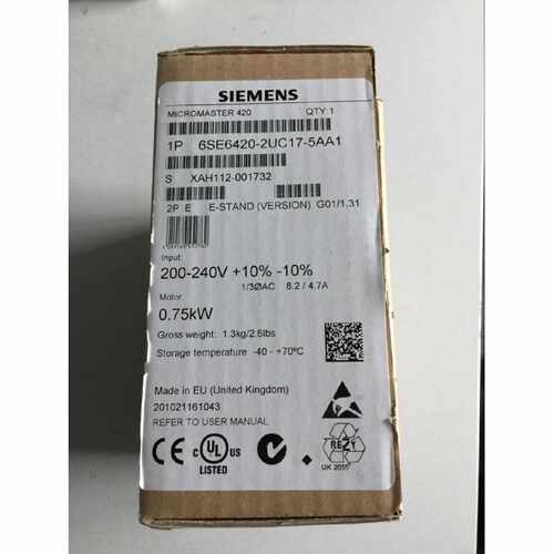 议价6SE6420-2UC17-5AA1西门子MICROMASTER420无滤波器1/3AC200-2