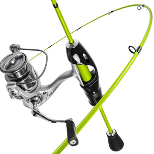 创威传奇二代微物马口竿ul路亚竿直柄枪柄超软弹射纺车水滴轮套装