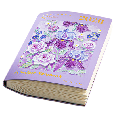 新款2026年日程本原创油画风