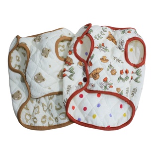 秋冬季纯棉宠物衣服法斗泰迪柯基比熊狗狗夹棉马甲双面穿保暖居家