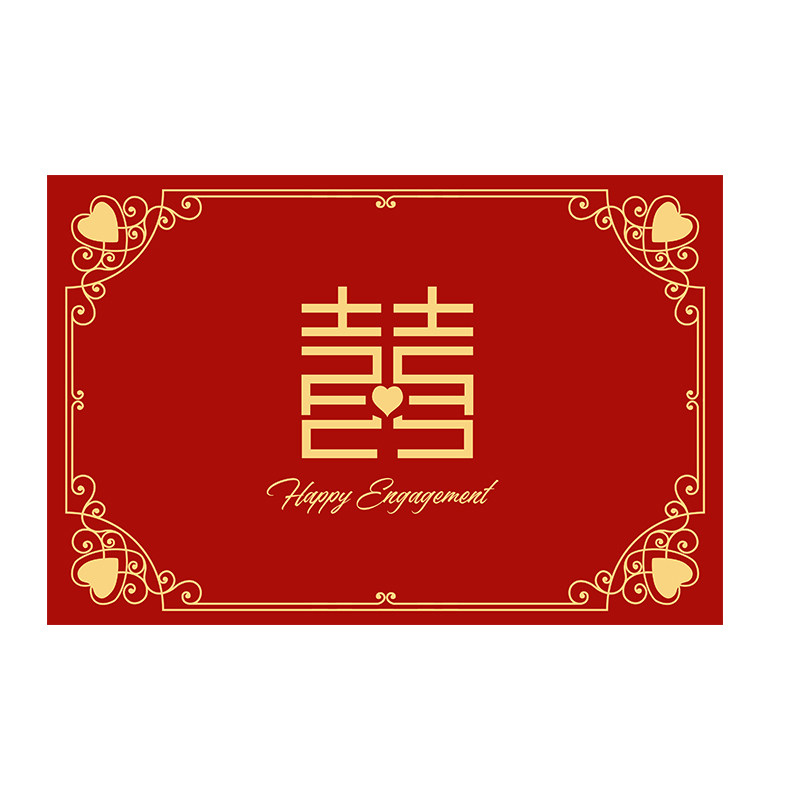 新婚大喜红色喜庆软硅藻泥地垫