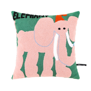 LIVING inc.MONSTER 可爱动物艺术抱枕客厅沙发靠垫大象床上靠枕