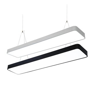 led直播无缝长条办公室吊灯吸顶吊线教室超市理发店店铺方通灯具