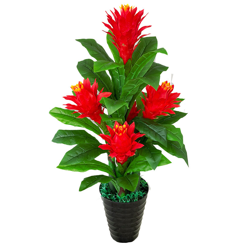 仿生植物鸿运当头红掌大型落地