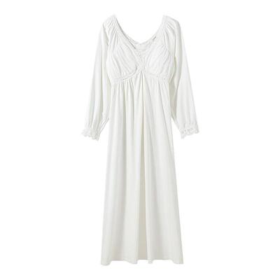 宫廷风纯棉睡裙女士睡裙