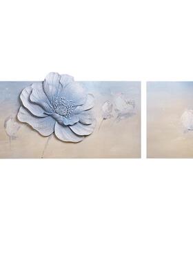 福雕高级感奶油风立体客厅装饰画