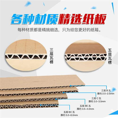 正方形纸箱立方体纸盒三层加厚打包盒子快递打包纸箱包装盒定做