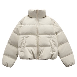 BENPANDA 2025冬季90白鸭绒羽绒服立领印花保暖防寒加厚休闲外套