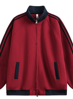 美式慵懒春秋卫衣女小个子运动棒球服拼接拉链开衫外套休闲上衣